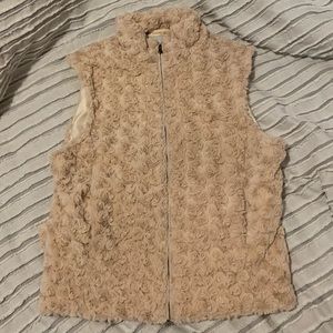 Faux fur vest